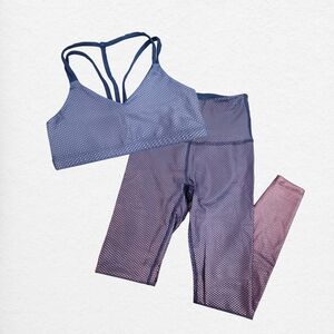 Beyond Yoga Blue and Purple Intimates Set